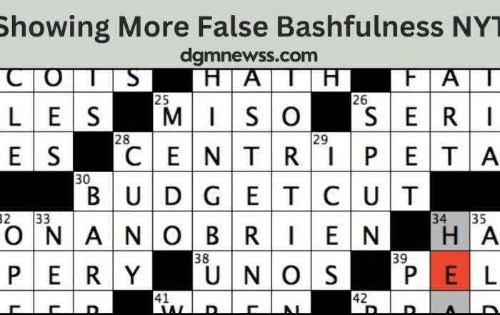 Showing More False Bashfulness NYT